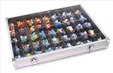 SET! Sammelvitrine - Alu - 45 F�cher und 5 Mini St�nder, Dekost�nder