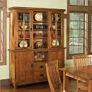Home Style 5180 697 Arts And Crafts Buffet And Hutch Cottage Oak Finish