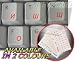 BULGARIAN KEYBOARD STICKERS WITH RED LETTERING ON TRANSPARENT BACKGROUND