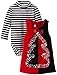Bonnie Baby Baby Girls' Colorblock Tree Applique Corduroy Jumper