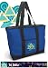 Tri Delta Dolphin Design Tote Bag Blue Tri Delta - For Travel or Beach Best Unique Gift Ideas for Her, Women, or Ladies