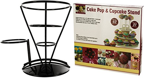 Fry Stand Condiment Bowl Holder Bundle With Cake Pop &amp; Cupcake Stand