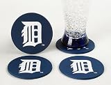 Detroit Tigers Navy Rubber Coasters (Set of 4) by Duck House