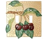Crackle Fruit Double Switchplate Cover