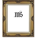 Frame for Picture Photo Diploma or Poster, Solid Wood, Gold, style #619D