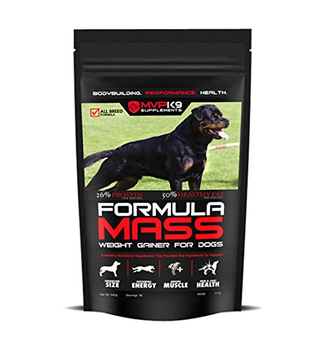 Formula Mass Weight Gainer for Dogs (45 Servings) Made in the USA - Helps Increase Weight on Skinny Dogs