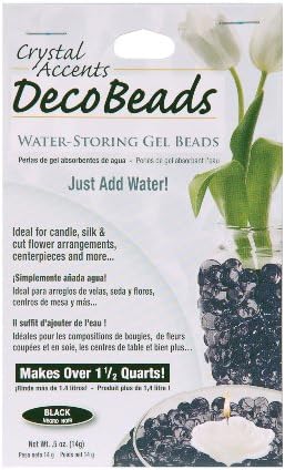 Deco Beads, Crystal Accents Blue 14g Retail Packs - Water Storing Gel Beads