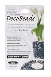 Color Water Pearls - Gel Vase Filler Deco Beads - 14gr Pack : Makes 6 Cups (Black)