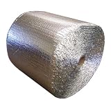 EcoFoil Double Bubble Reflective Foil Insulation with Staple Tabs (24" X 125' Roll) - Pipe Wrap Insulation
