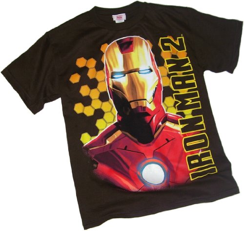 Bust Shot — Iron Man 2 Youth T-Shirt, Youth Large