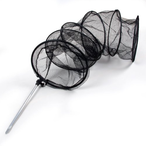 Relaxdays Keep Net Landing Net 36 X 140 Cm Round Aluminium Pole 6 Mm