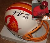 Mike Williams Autographed/Hand Signed/Autographed Tampa Bay Bucs/Buccaneers Throwback Mini Helmet