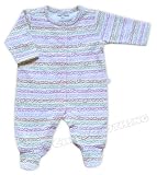 Heart Stripe Baby Footie