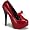 TEEZE-01, 5 3/4" Pump Red-Black Patent Size 6