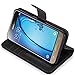 J3 Case, Express Prime Case, Amp Prime Case, Tauri [Stand Feature] Wallet Leather Case Flip Cover Protective Case For Samsung Galaxy J3 / Express Prime / Amp Prime - Black