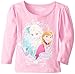 Disney Girls' Frozen Anna and Elsa Long-Sleeve T-Shirt