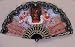 Religious Fan - Black - 19in. - Folding - Hand Made - Imported from Spain