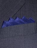 Classic Navy Blue Silk Handkerchief, 100% Silk - by Royal Silk