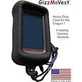 Garmin Oregon 550t, 450t, 450, 550, 400, CASE including Camera-equipped models in tactical Black. Composite Molded Protection includes unbreakable Metal Belt Clip, Lanyard & Lanyard Clip. MADE IN THE USA by GizzMoVest, LLC.