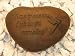 LOVE REMAINS Time Passes STONE Accent DRAGONFLY Sweetheart ANNIVERSARY Gift Weathered Bronze GREEN-BROWN Finish OUTDOOR Indoor GARDEN Statuary CAST CEMENT Made in the USA