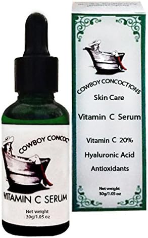 Cowboy concoctions skin care Vitamin 'C' 20% Hyaluronic Acid Antioxidants 30ml / 1fl oz