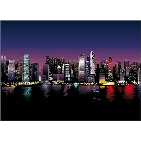 poster / affiche city scape est disperible en (L x H): 100 x 70 cm de A. Botha