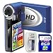 SVP T400-Blue 1280x720p True HD Camcorder with 2.4 LCD (SVP 8GB SDHC Memory Card & AA Rechargeable Set Included)