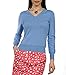 Wool Overs Women's Silk & Cotton V Neck Sweater