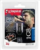 Kingston KC-B041G-1FAQ 1 GB Micro SD Card and Reader, Ricky Martin Edition (Black)