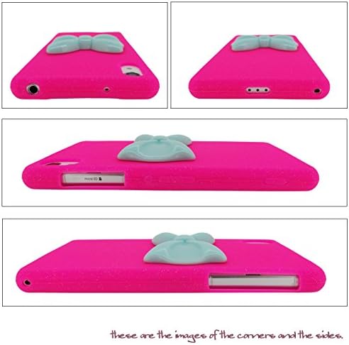 Us-Trendsss Silicone with 3D Light Pink Ribbon Case Soft Cover for Sony Xperia Z2 (Magenta)