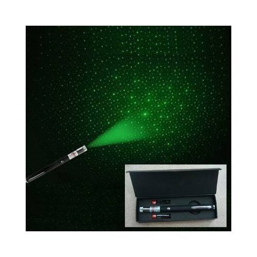 Green 30mw Star Holographic Projector and Laser Pointer Dual Action Laser Pointer Pen Style
