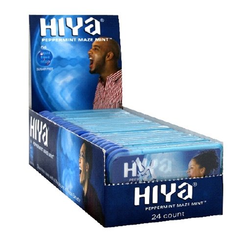 Hiya Maze Mints Sugar-Free Liquid Mints, Peppermint, 32-Count Packages (Pack of 12) by Hiya Mints