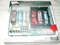 Tech Deck - CITY STARS - Skate Shop - Skateboard Sk8 Shop 6 Skate Boards - Spin Master - Bonus Pack