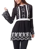 Peace & Love Blusa (Negro)