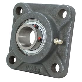 3/4 Bore, 2900 Lbs. Load Rating, Flange Units - Standard Four Bolt, Set Screw Locking, Peer Mounted Bearings (1 Each)