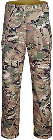 LANBAOSI Men's Waterproof SoftShell Hunting Fleece Outdoor Pants CP Size US L Plus/Tag XXL