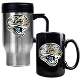 Jacksonville Jaguars NFL Travel Mug & Ceramic Mug Set - Primary logo