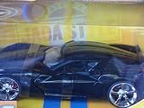 Detailed Diecast JaDa '09 Corvette Stingray Concept Jet Gloss Black Real Rider Scattered Chrome Opening Features 1:24 Scale Adult Collectible