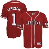 South Carolina Gamecocks #1 Garnet Rocket Baseball Jersey