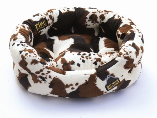 Pinc International Deluxe Pony Tri Color Soft Dog Bed, Medium