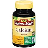 Nature Made Calcium 600mg with Vitamin D, 120 Tablets (Pack of 3)