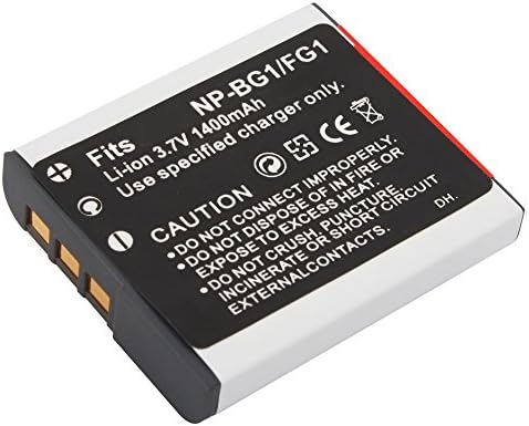 Hodely(TM) 2 Pcs NP-BG1 NP-FG1 Type G Lithium Ion Battery for Pack for Sony CyberShot W H Series Digital Camera