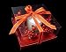 Red Holly Berry Christmas Candle Ring with Glass Votive White Candle 6.5"