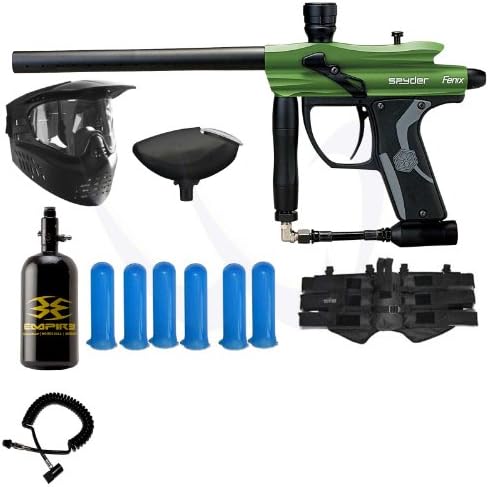 Spyder Kingman Fenix Paintball Marker HPA Power Package - Forest Green