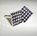 Purple Velvet Square Diamante Cufflinks