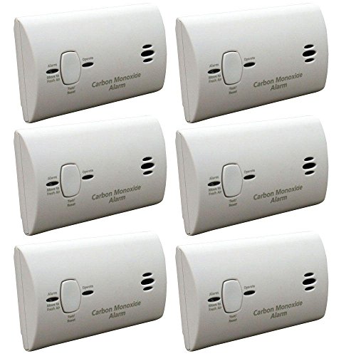 Kidde Kn-Cob-B-Lpm Battery Operated Carbon Monoxide Detector, 6-Pack ...