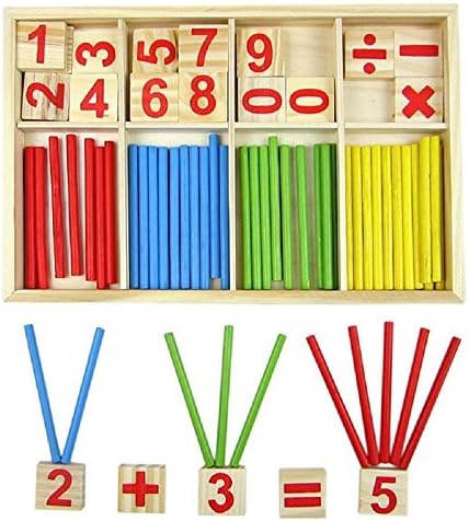 New Wooden Montessori Mathematics Material Early Learning Counting Toy for Kids