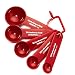 KitchenAid 5 Piece Measuring Spoon Set Red