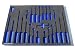 Foam Tool Organizer for 24 Craftsman Screwdrivers, Black and Blue Foam Tool Organizer for 24 Craftsman Screwdrivers, Black and Blue
