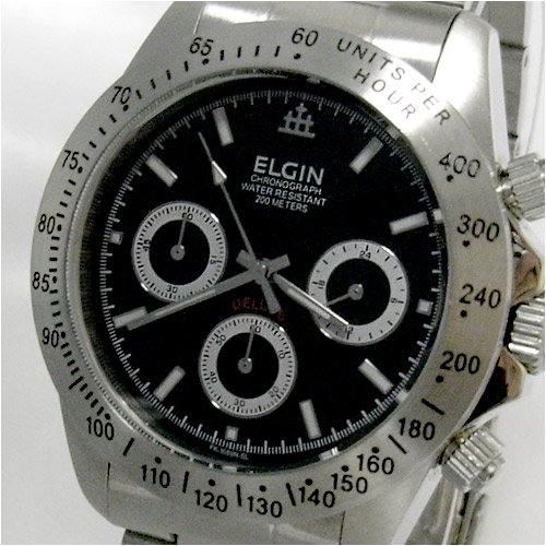 Cover image : ELGIN (エルジン) 腕時計 クロノグラフ FK1059S-B メンズ